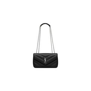 BOLSO YSL LOULOU BLACK SILVER