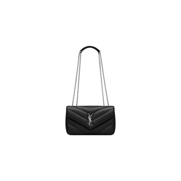 BOLSO YSL LOULOU BLACK SILVER