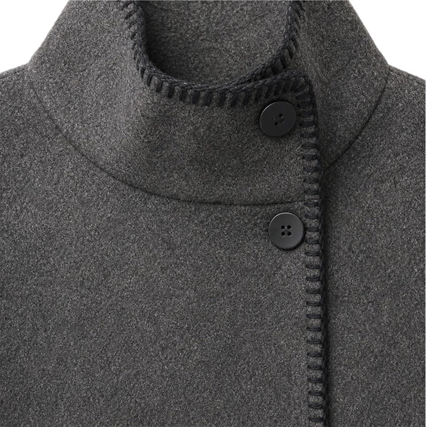 ABRIGO CUELLO ALTO GREY JW