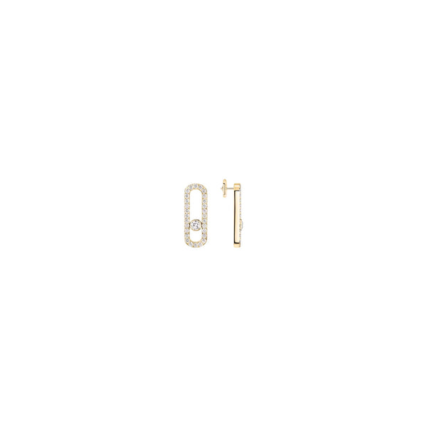 ARETES MOVE UNO GOLD ZIRCONIAS