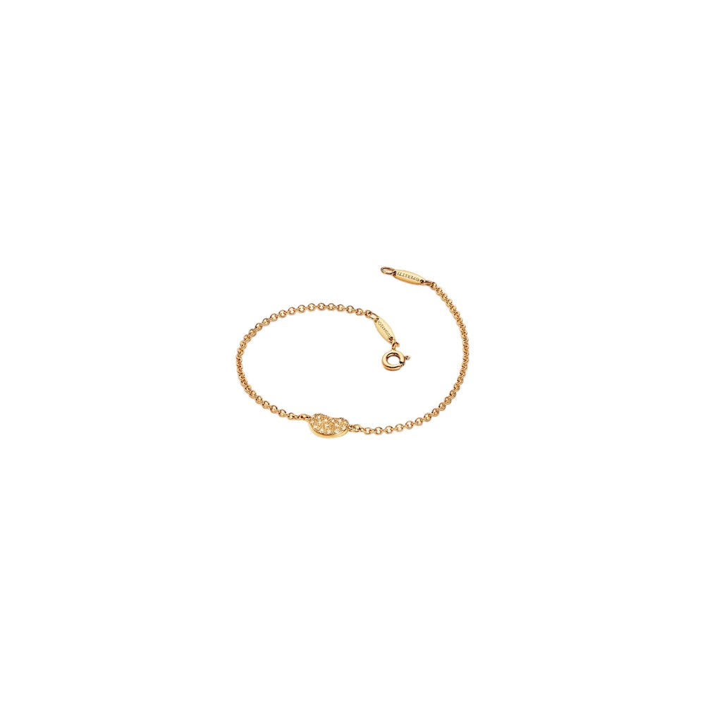 PULSERA T BEAN GOLD ZIRCONIAS