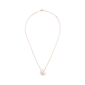 COLLAR MARIPOSA ROSE GOLD WHITE