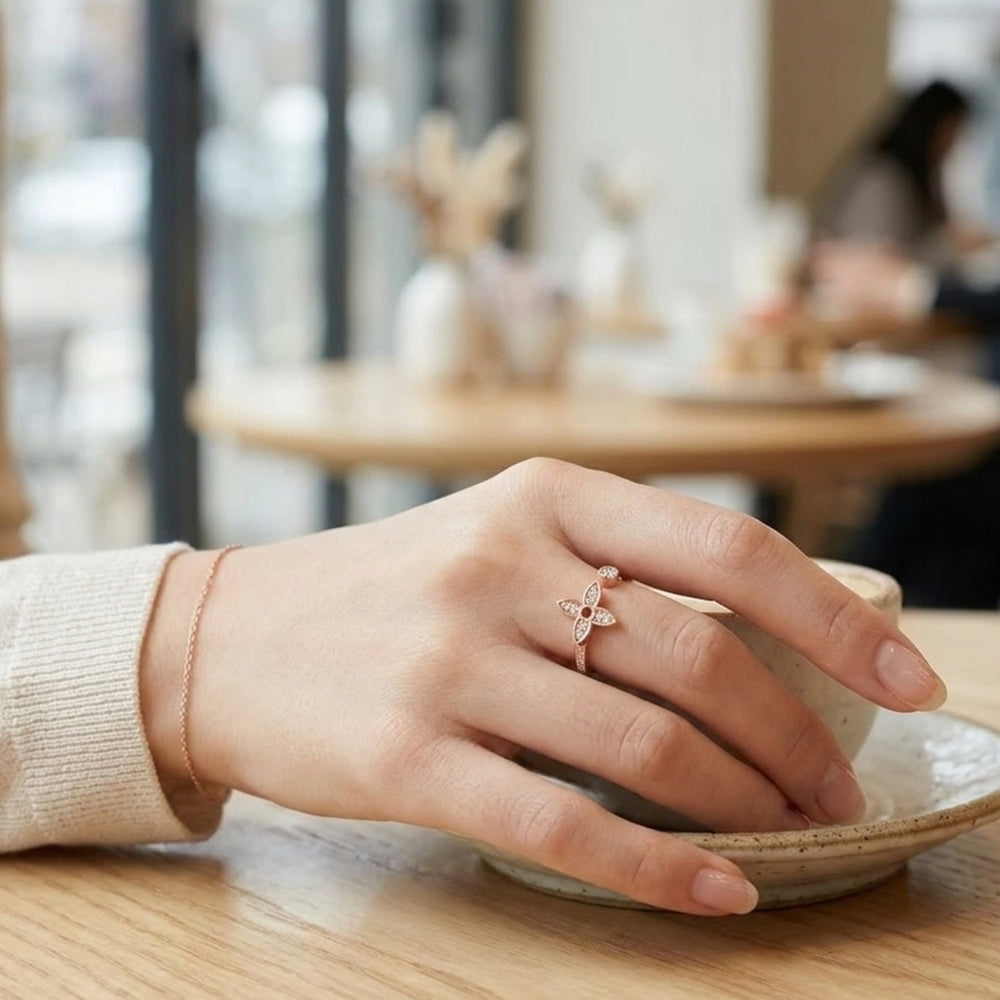 ANILLO LV IDYLLE BLOSSOM ROSE GOLD