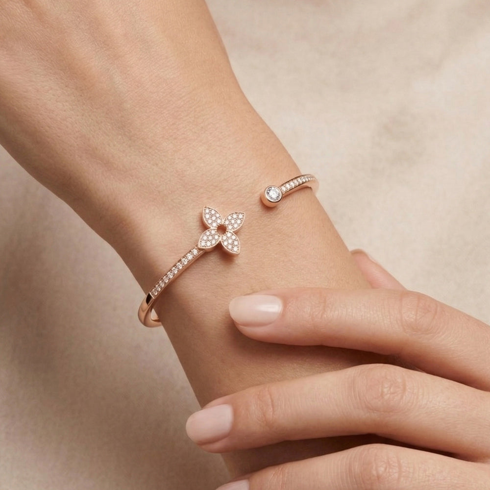 BRAZALETE IDYLLE ROSE GOLD ZIRCONIAS