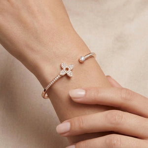 BRAZALETE IDYLLE ROSE GOLD ZIRCONIAS
