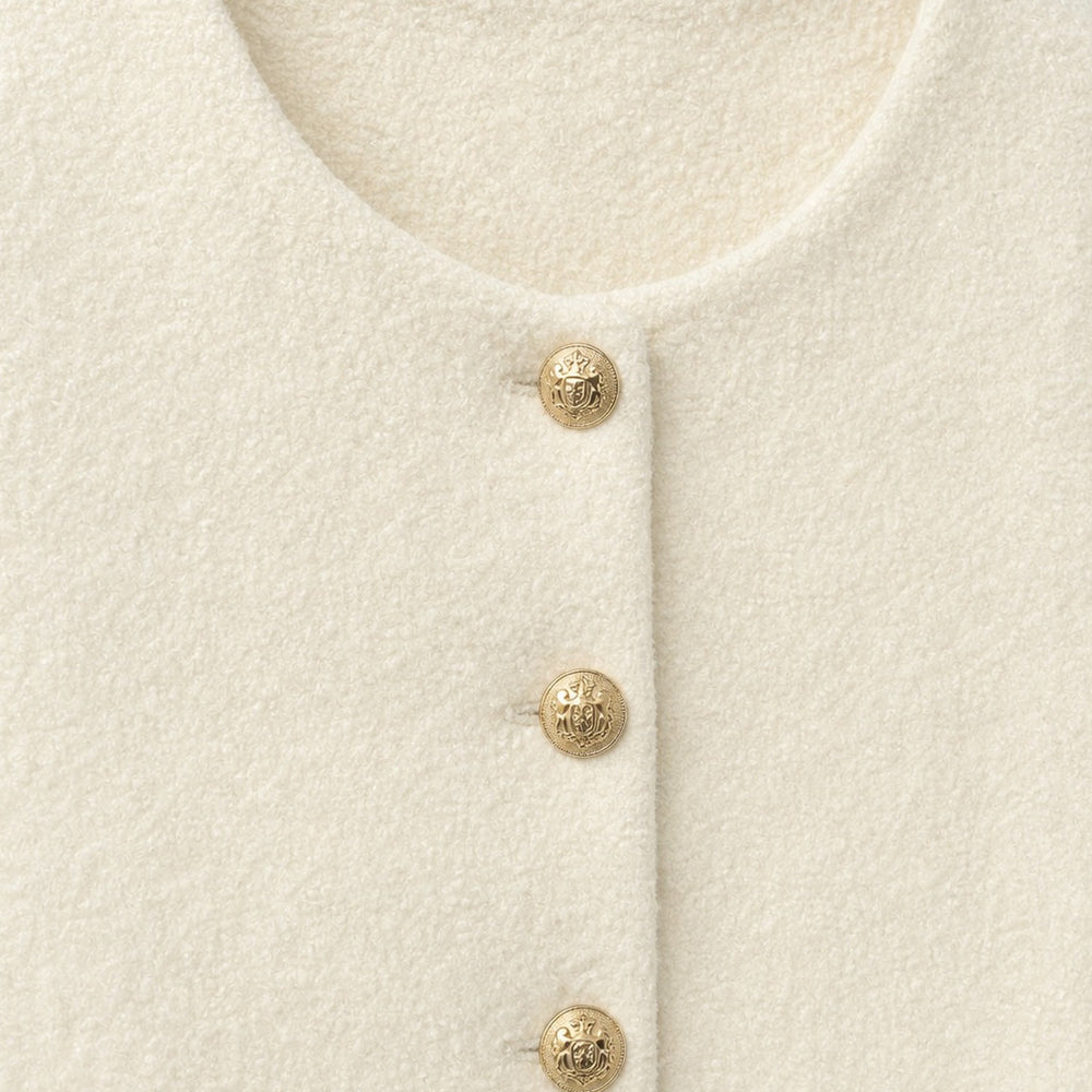 ABRIGO BOTONES WHITE JW