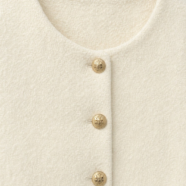 ABRIGO BOTONES WHITE JW