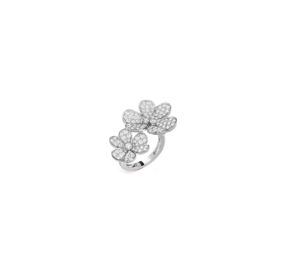 ANILLO FLOWER DOBLE SILVER