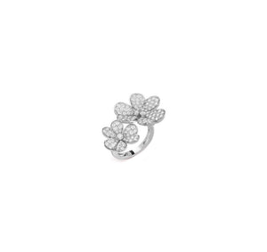ANILLO FLOWER DOBLE SILVER