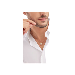 COLLAR BV ROSEGOLD PEARL ZIRCONIA