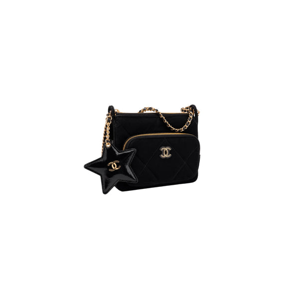 BOLSO CC SHINY STAR BLACK