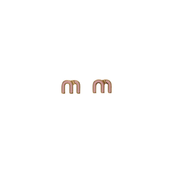 ARETES MM PLACA GOLD-PINK