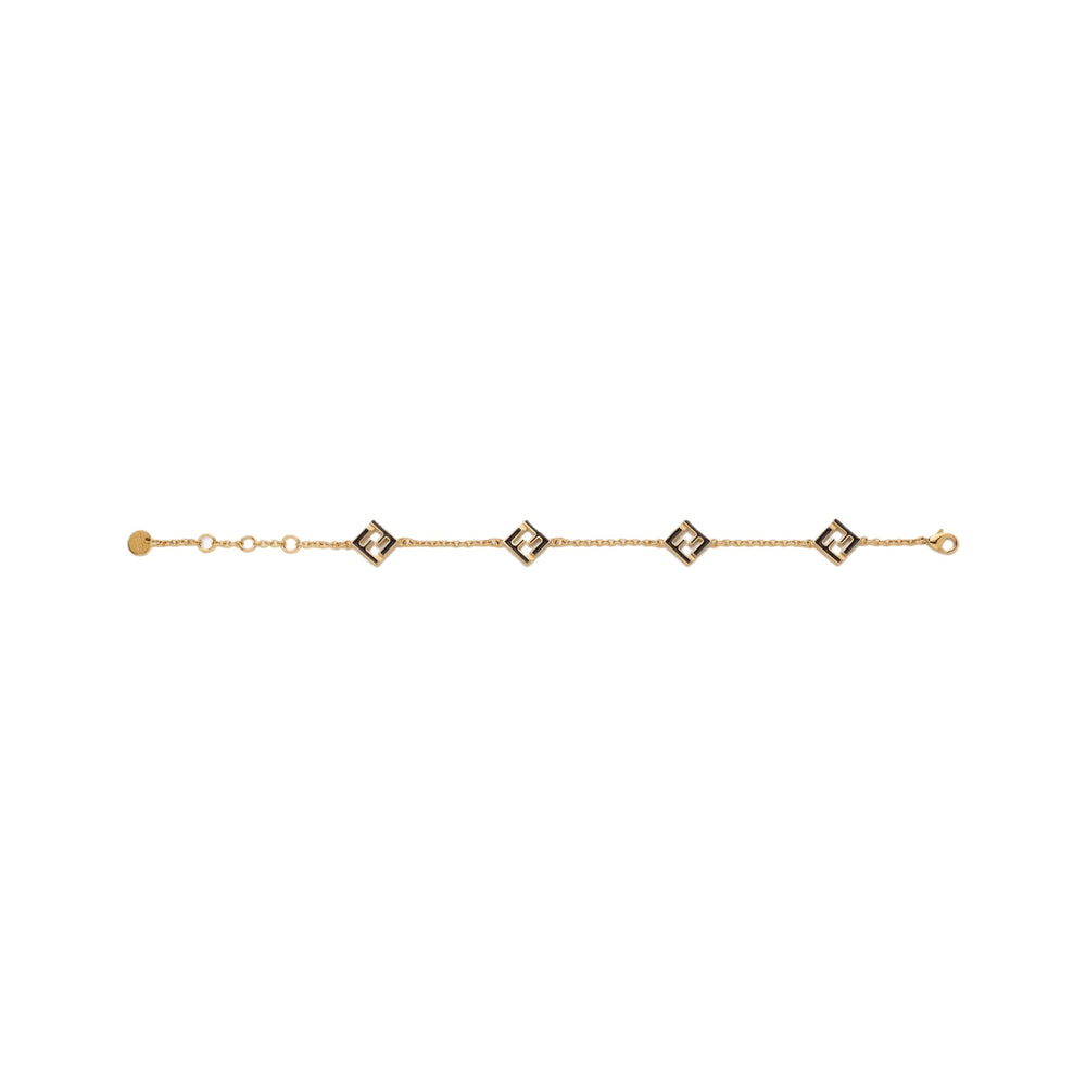 PULSERA F FOREVER BLACK GOLD