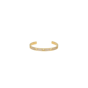 BRAZALETE F GOLD ZIRCONIAS