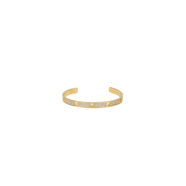 BRAZALETE F GOLD ZIRCONIAS