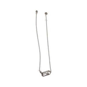 COLLAR F SILVER CON ZIRCONIA