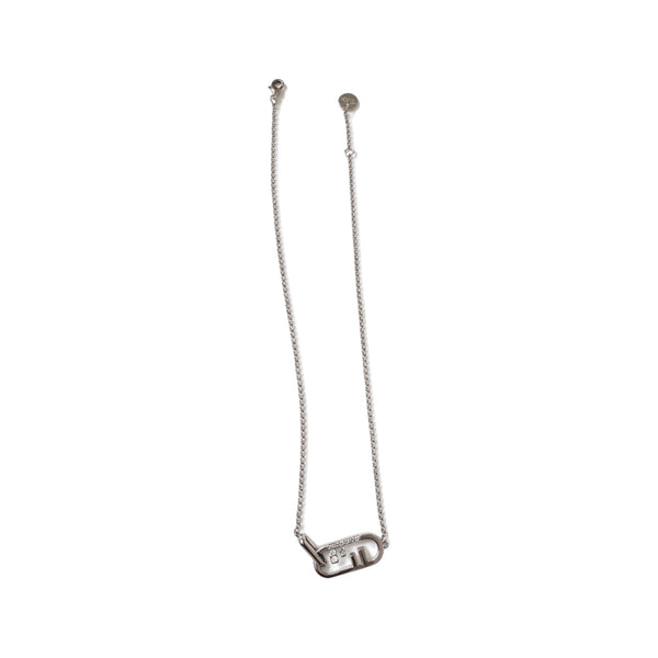 COLLAR F SILVER CON ZIRCONIA