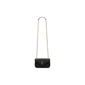 BOLSO YSL LOULOU MINI BLACK GOLD