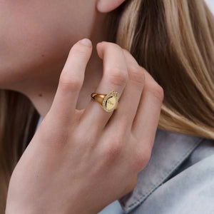 ANILLO CD MEDALLON