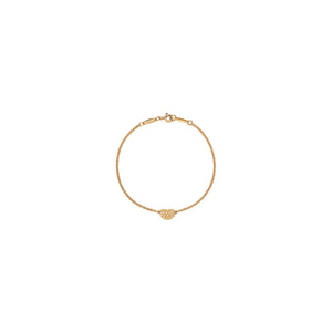 PULSERA T BEAN GOLD ZIRCONIAS