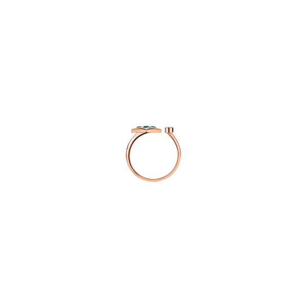 ANILLO LV GREEN BLOSSOM STAR ROSE GOLD