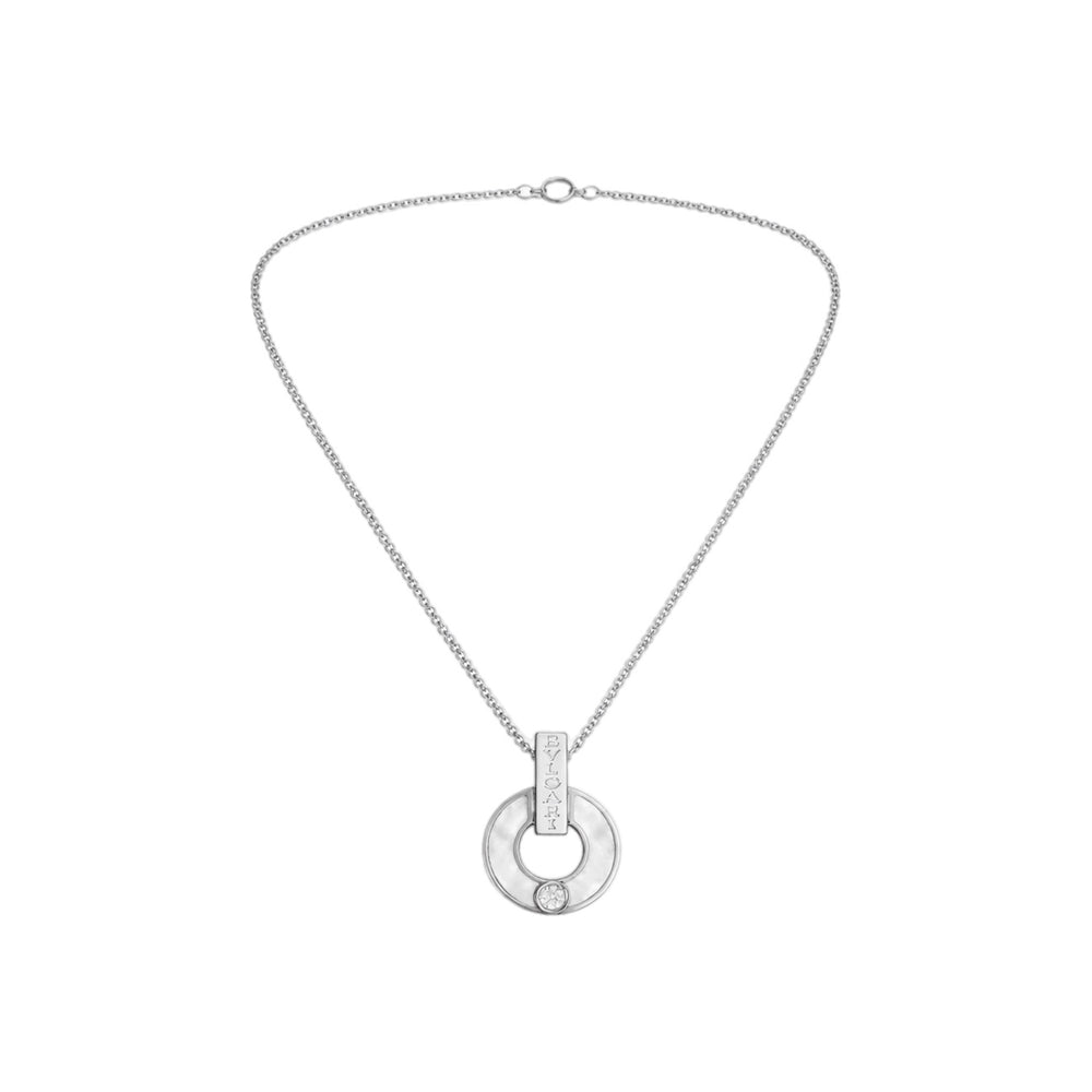 COLLAR BV SILVER PEARL ZIRCONIA