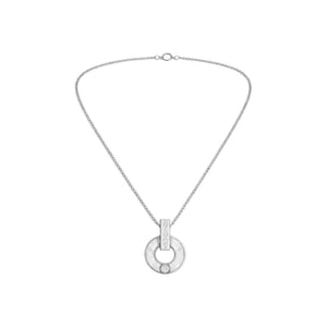 COLLAR BV SILVER PEARL ZIRCONIA