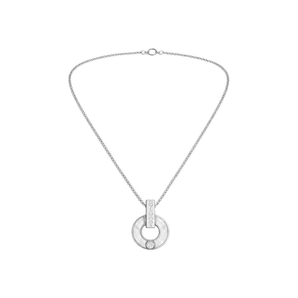 COLLAR BV SILVER PEARL ZIRCONIA