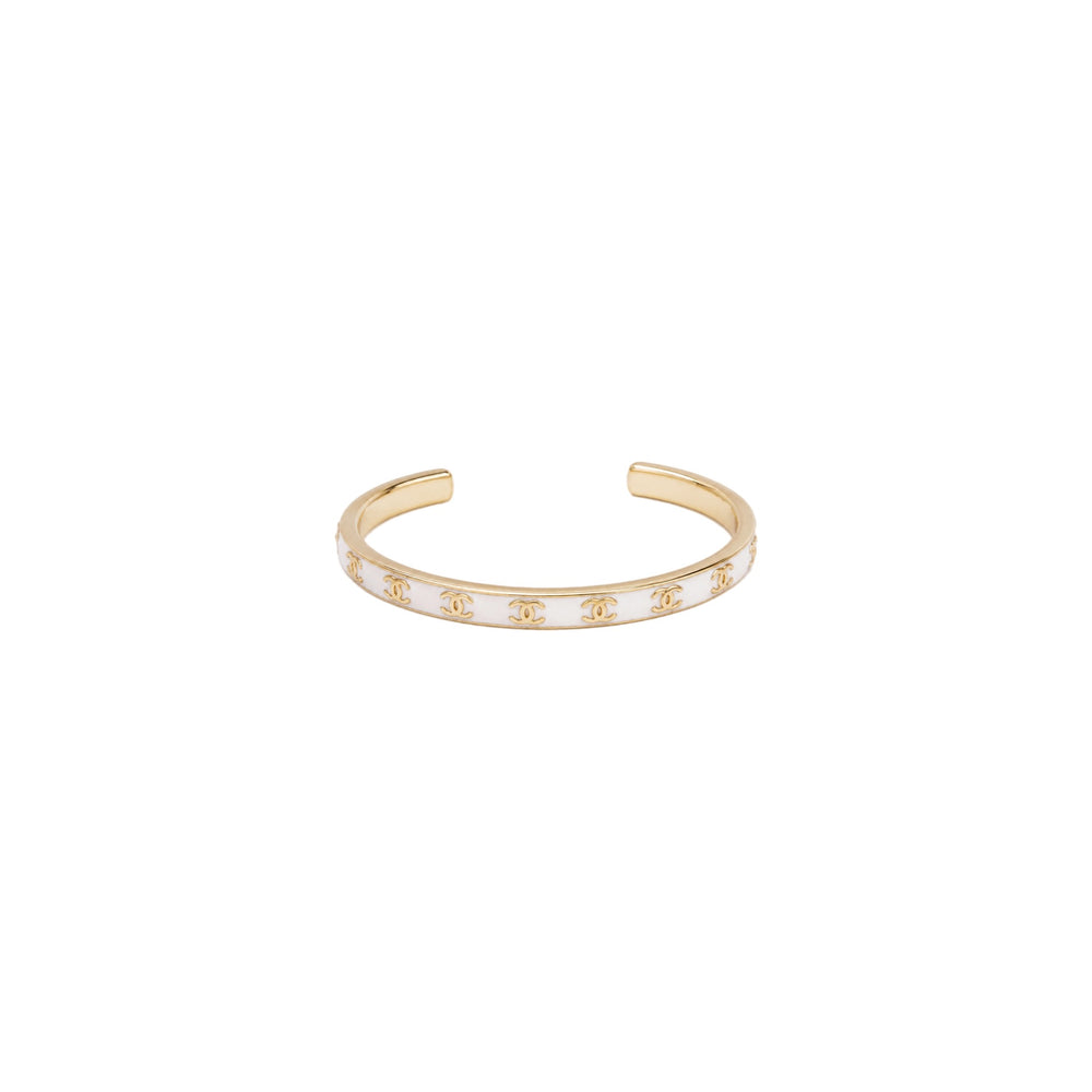 BRAZALETE CC WHITE LOGOS