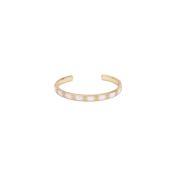 BRAZALETE CC WHITE LOGOS