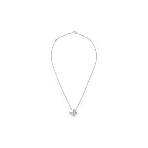 COLLAR MARIPOSA SILVER ZIRCONIAS