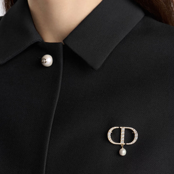 BROCHE CD PETIT PEARL GOLD