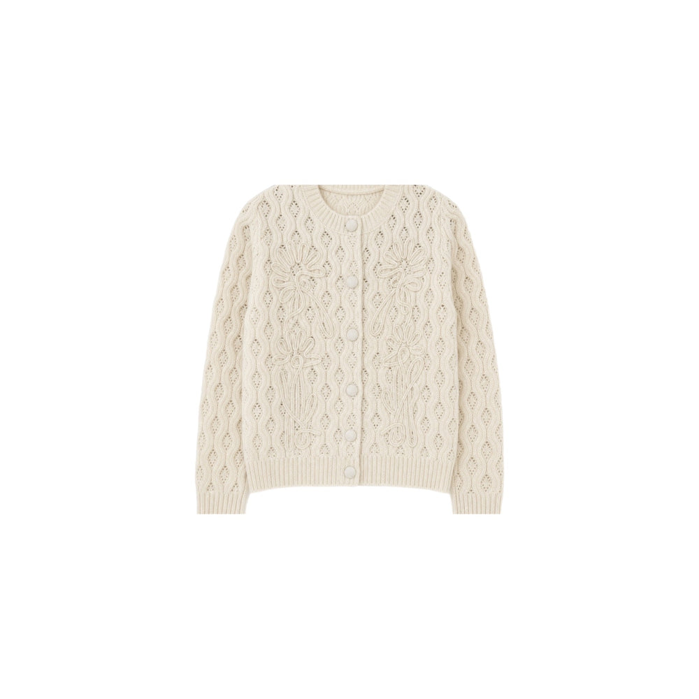 CARDIGAN CASHMERE WHITE JW
