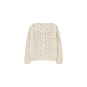 CARDIGAN CASHMERE WHITE JW