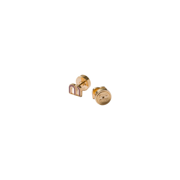 ARETES MM PLACA GOLD-PINK