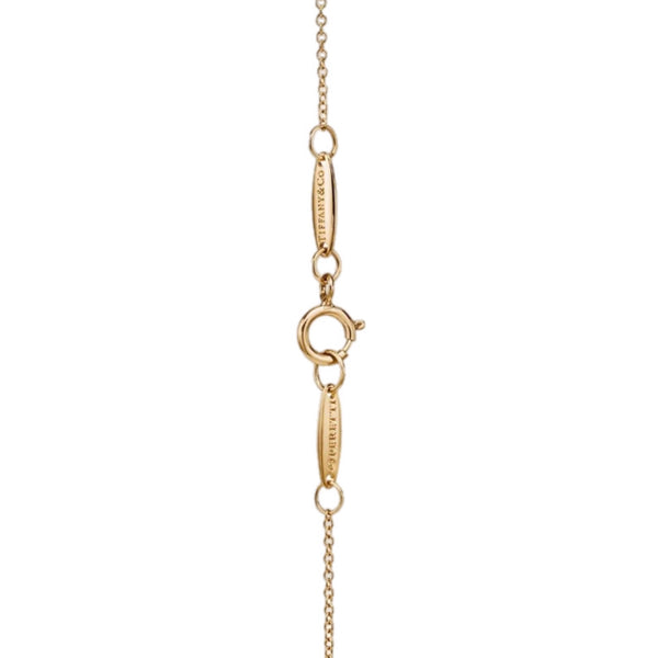 COLLAR T BEAN GOLD ZIRCONIAS
