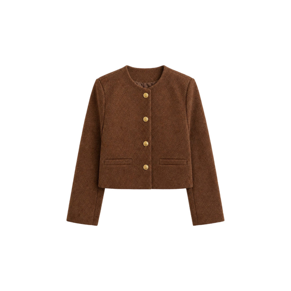 ABRIGO BOTONES BROWN JW