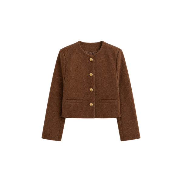 ABRIGO BOTONES BROWN JW