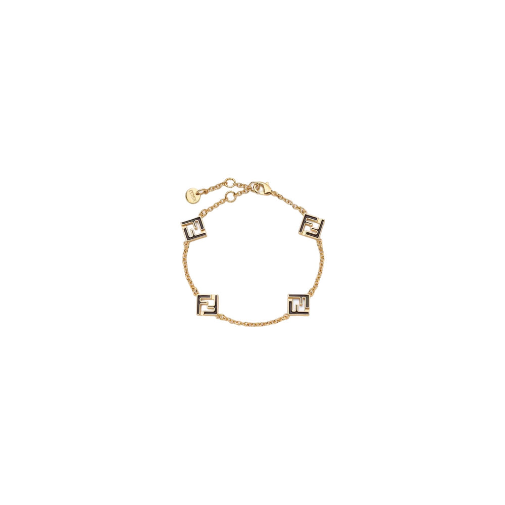 PULSERA F FOREVER BLACK GOLD