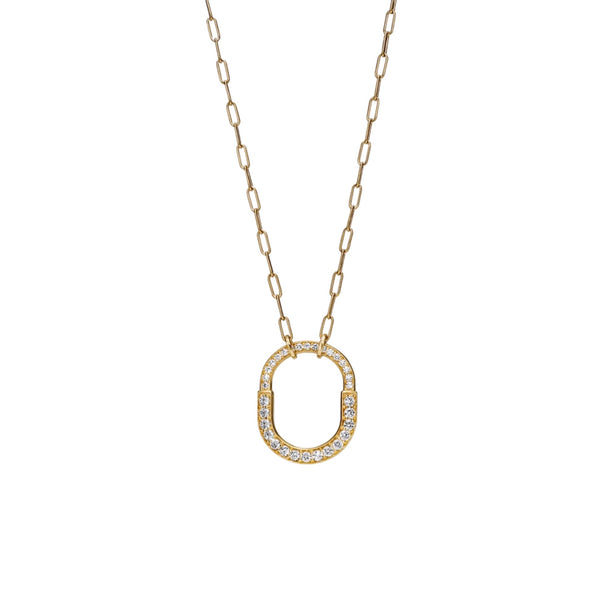 COLLAR T LOCK ALL ZIRCONIAS GOLD