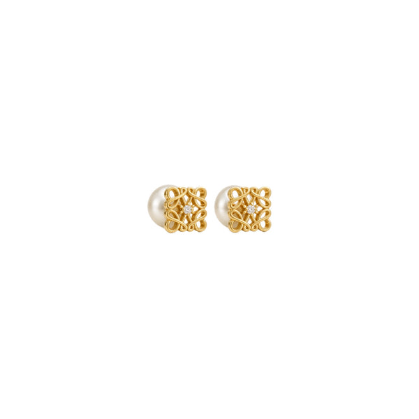 ARETES LW ANAGRAM PEARL
