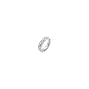 ANILLO DOBLE T SILVER ZIRCONIAS