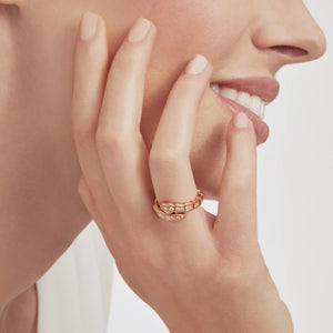 ANILLO SERPENTI ROSE GOLD CON ZIRCONIA