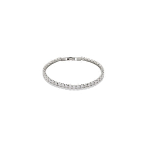 PULSERA TENNIS DE BRILLOS SILVER