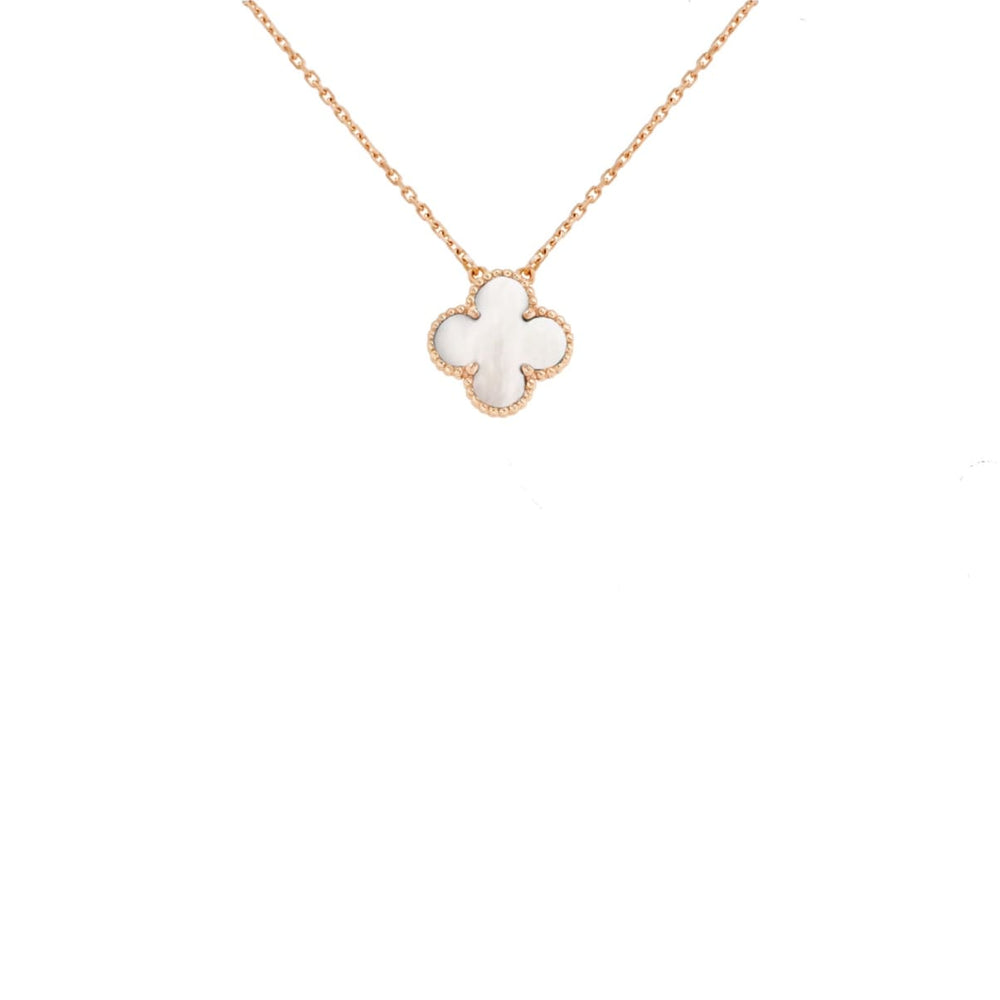 COLLAR TREBOL ROSEGOLD WHITE