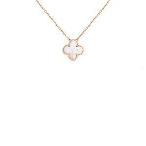 COLLAR TREBOL ROSEGOLD WHITE