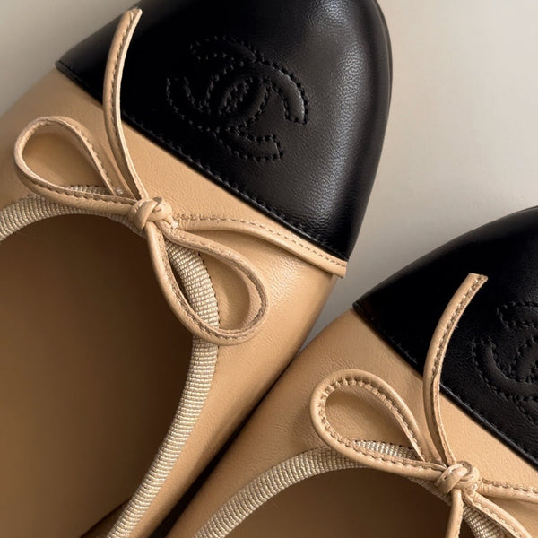 BALLERINAS CC BEIGE BLACK