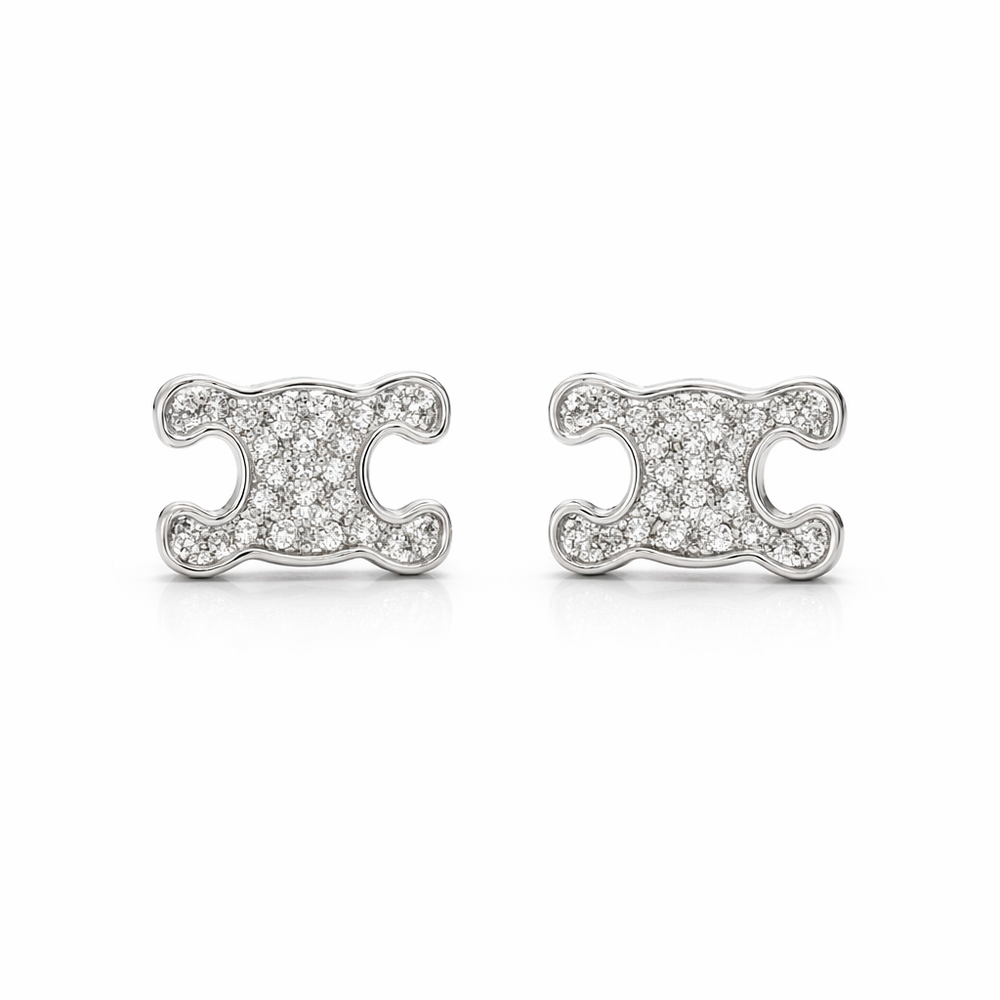 ARETES C SILVER ZIRCONIAS