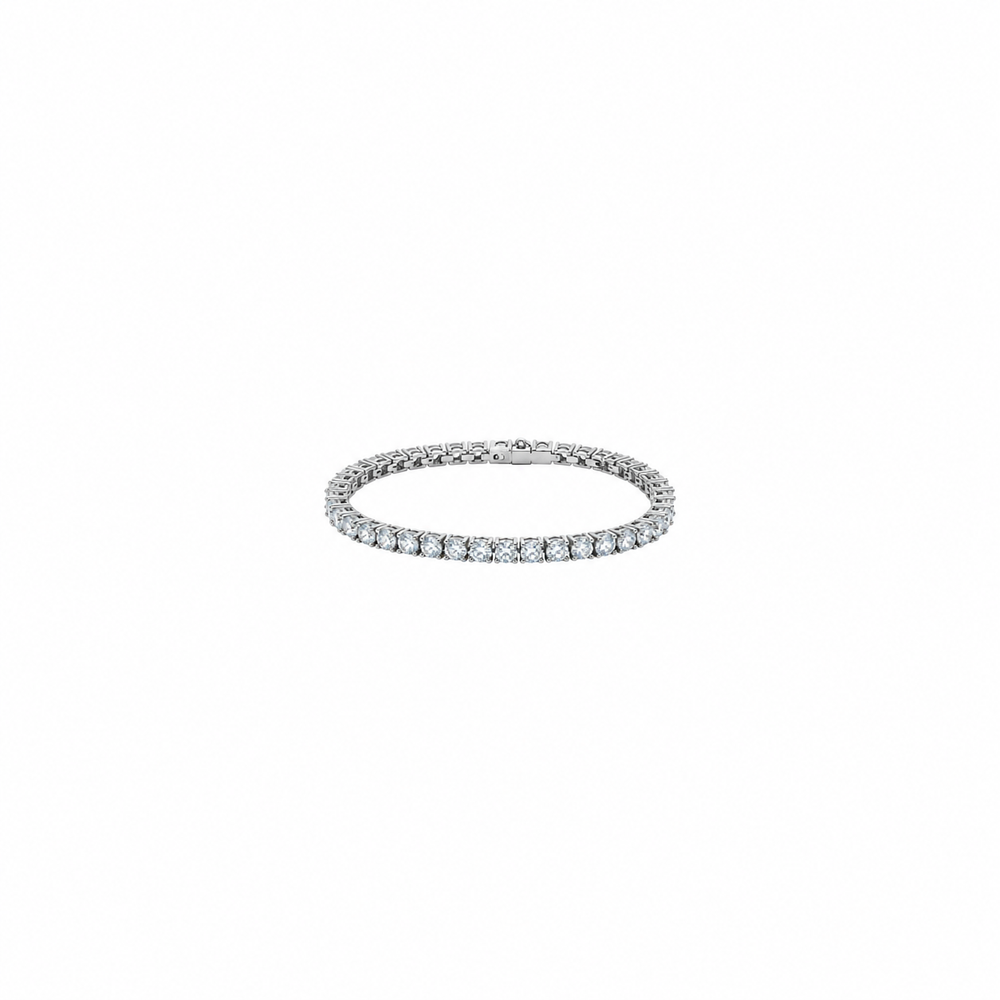 PULSERA T DE TENNIS DIAMONDS SILVER