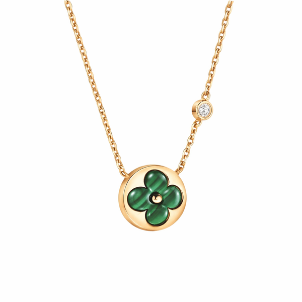 COLLAR SUN GREEN BLOSSOM GOLD
